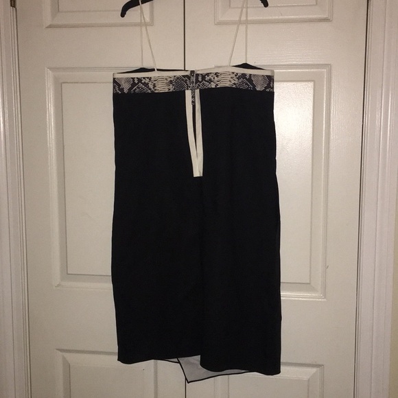 Helmut Lang poplin short shift dress python trim - Picture 6 of 8